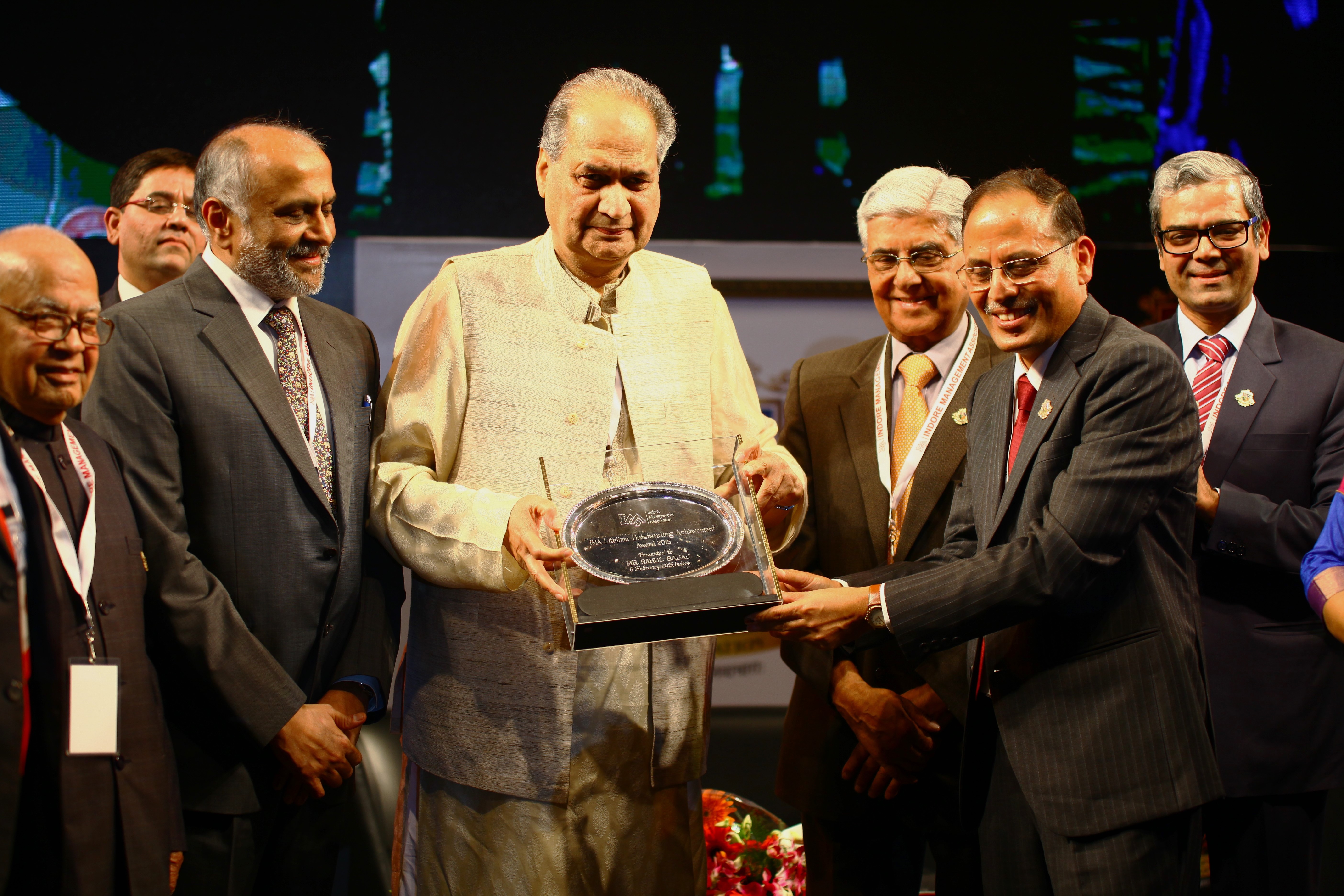 Mr. Rahul Bajaj, Chairman, Bajaj Auto Ltd (IMA Lifetime Outstanding Achievement Awardee 2015)